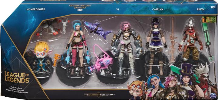 Produktbild Spin Master League of Legends Actionfiguren (Vi, Caitlyn, Ekko, Heimerdinger und exklusiver Jinx)