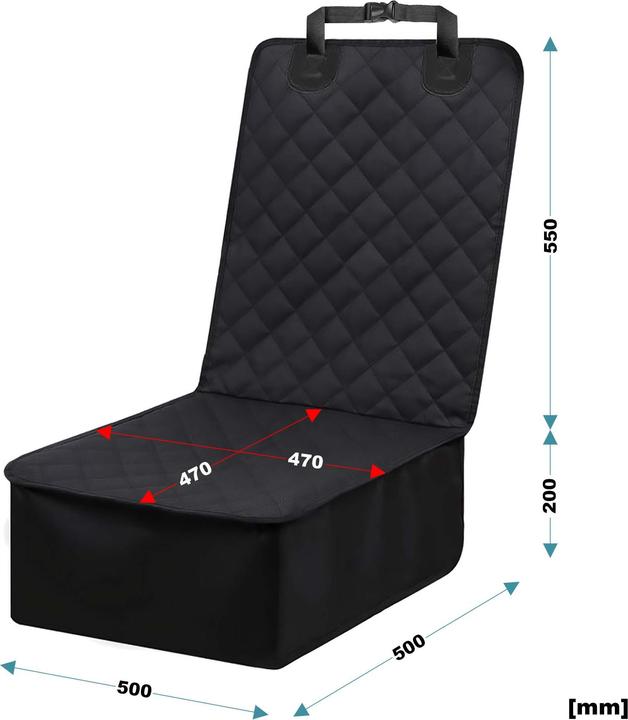 Actual product image Fudajo Car Seat Cover for Dogs 100x50cm Water-proof and Scratch-proof Front Seat Cover against Dirt (Washable)