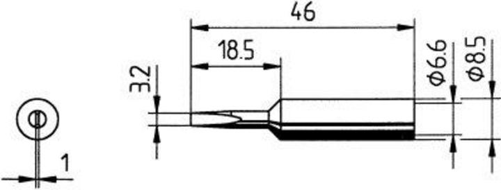 Produktbild Kurtz Ersa Soldering tip ERSADUR lead free 3.2mm (Lötspitze)