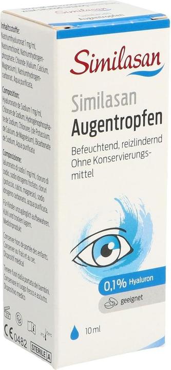 Produktbild Similasan Augentropfen mit 0,1 % Hyaluron (10 ml, 10 ml Augentropfen mit 0,1% Hyaluron)