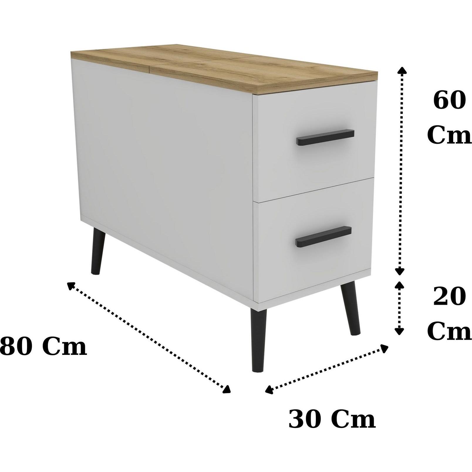 Thumbnail - Skye Decor, Couchtisch + Beistelltisch, Island (30 x 80 x 80 cm)