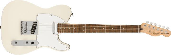 Actual product image Fender Affinity Series Telecaster Olympic White electric guitar (Electric guitar, Bone, Maple, Poplar, Steel)