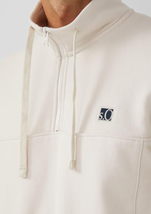 Produktbild s.Oliver Sweatshirt Sweatshirt mit Eingrifftaschen und Label-Patch (M)