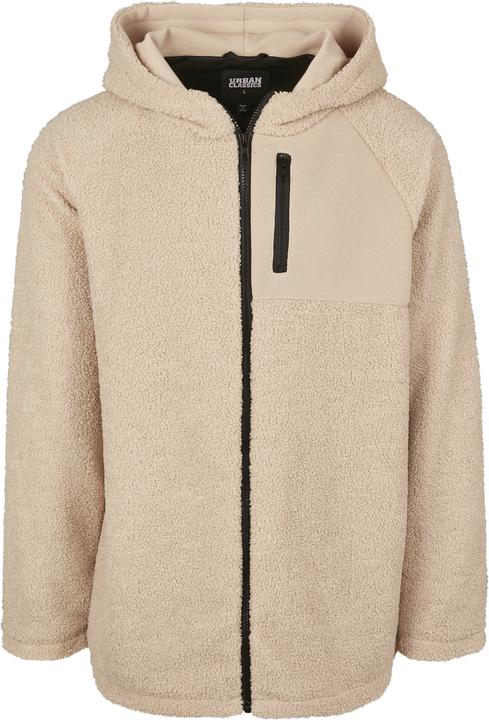 Urban Classics Hooded Sherpa Zip Jacket