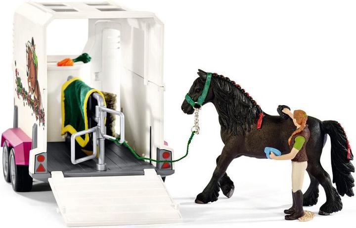 Actual product image Schleich Pick-up with horse trailer