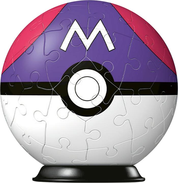 Produktbild Ravensburger 3D Puzzle 11564 - Puzzle-Ball Pokémon Pokéballs - Meisterball - (EN) Master Ball - 54 (54 Teile)