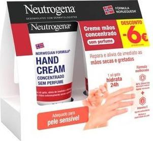 Actual product image Neutrogena Norwegian Formula Concentrated Hand Cream Unscented 2x50ml (100 ml)