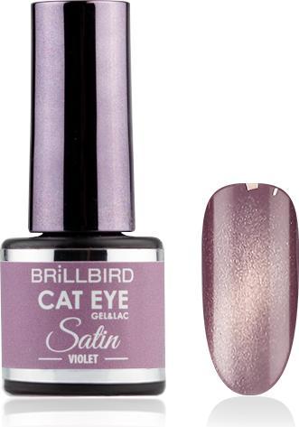 BrillBird Cat Eye SATIN - Violet 4ml (Violet, Vernis à ongles effet gel)
