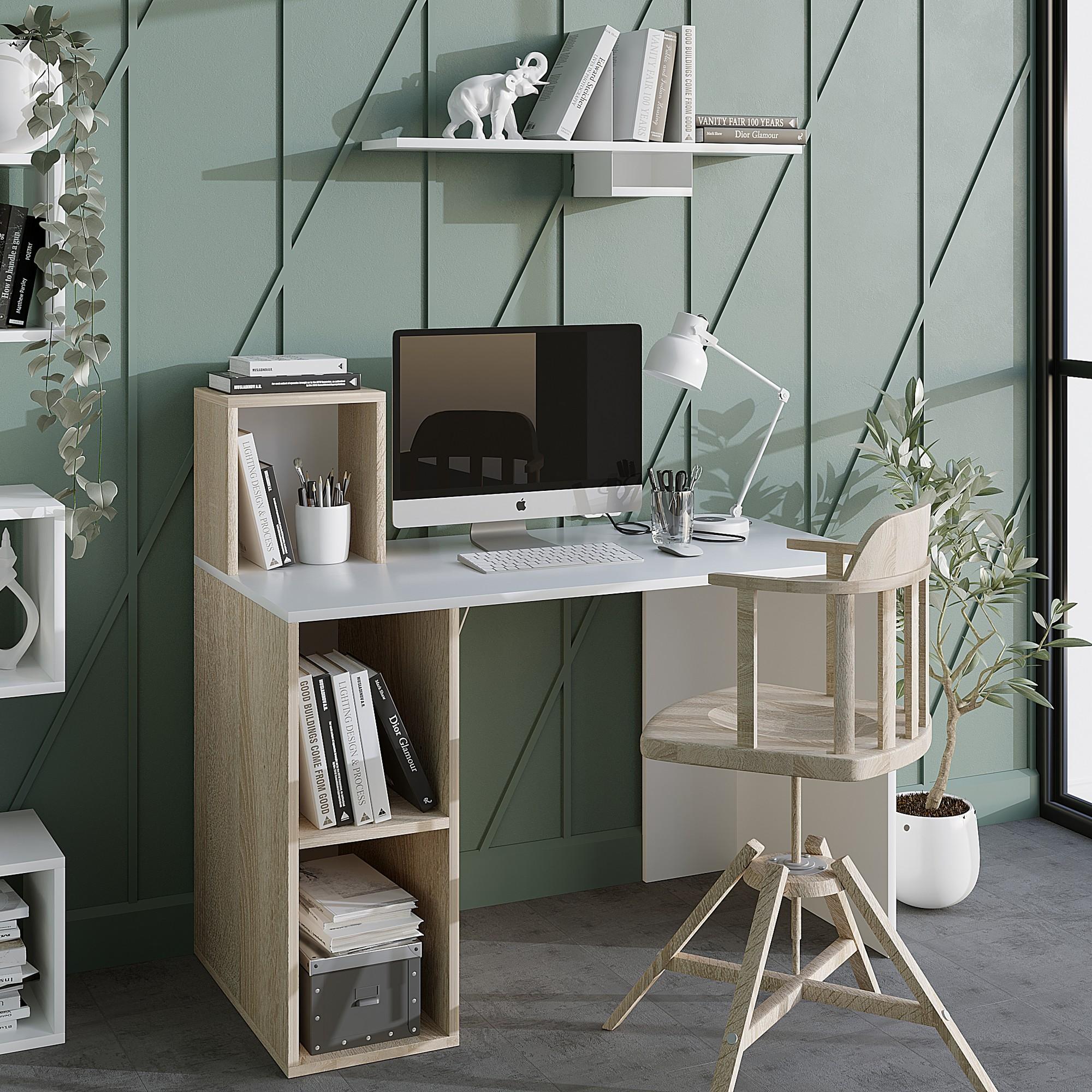 Thumbnail - Hanah Home, Schreibtisch, Caiden (120 x 107.5 x 60 cm)