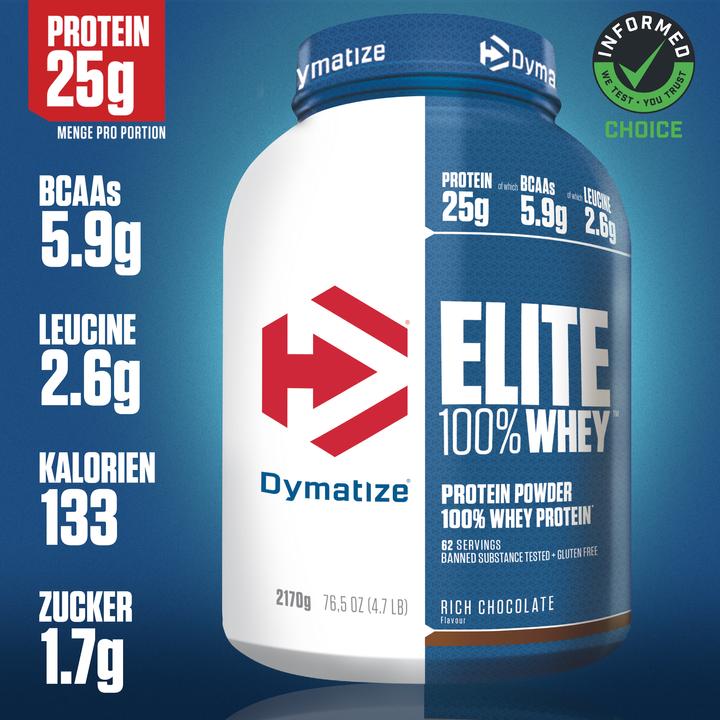 Actual product image Dymatize Elite Whey (Chocolate, 1 pcs., 2170 g)