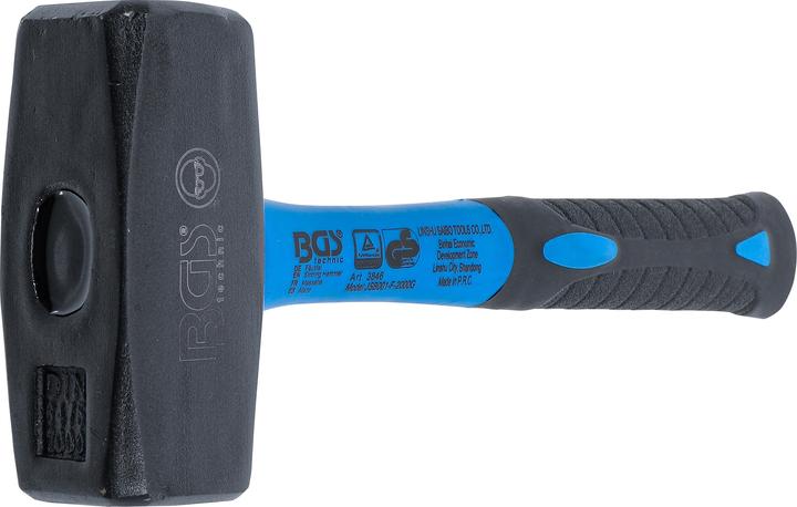 Actual product image BGS Stoning Hammer | Fibreglas Shaft | DIN 6475 | 2000 g (2186 g)