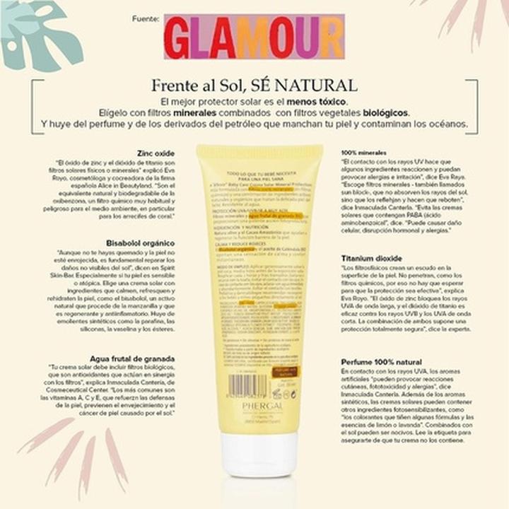 Produktbild Phergal Crema Solar Mineral Protection Spf50 100ml Baby Care E lifexir r (Sonnencreme, SPF 50+, 100 ml, 140 g)