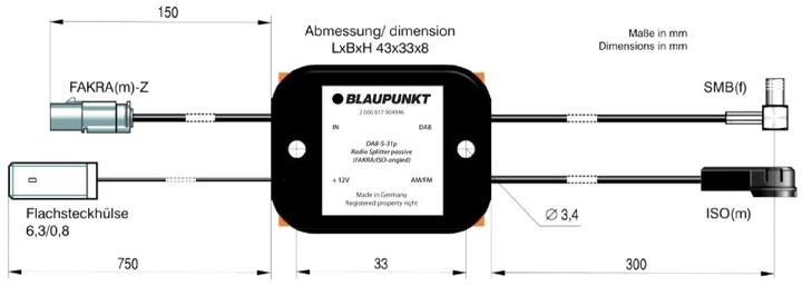 Produktbild Blaupunkt Anntennensplitter