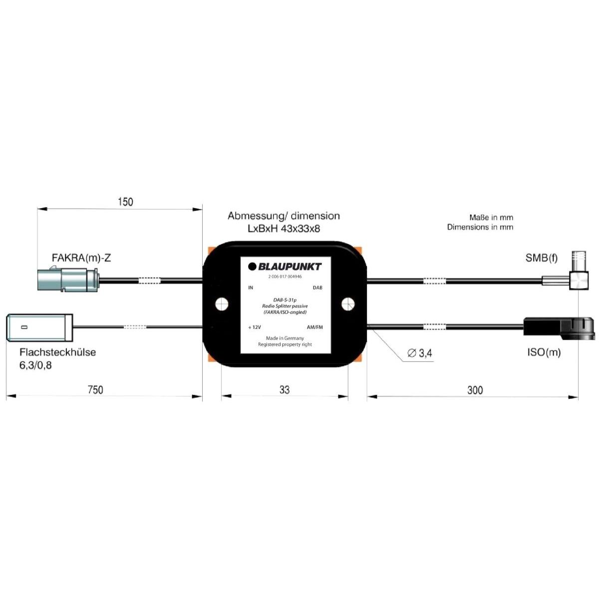 Thumbnail - Blaupunkt, Auto Antenne, Anntennensplitter