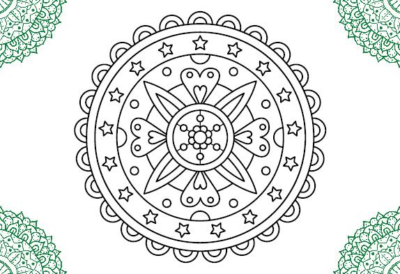 Actual product image 50 cards mandalas