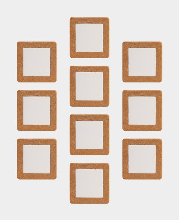 Actual product image I Am Creative Cork trivet, pan and pot trivet, set of 10 pcs. (10 x, Pan coaster)