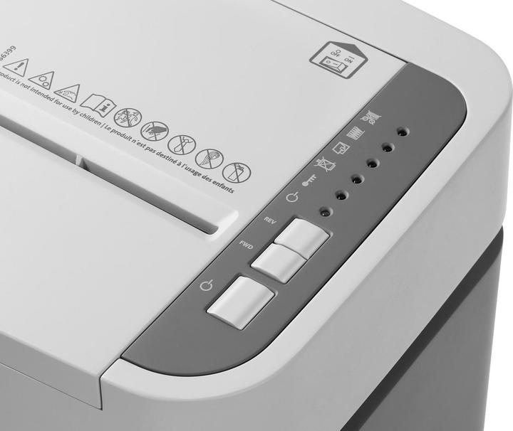 Produktbild Dahle ShredMATIC 150 Aktenvernichter mit Partikelschnitt P-4, 4 x 12 mm, bis 150 Blatt, lichtgrau (Partikelschnitt)