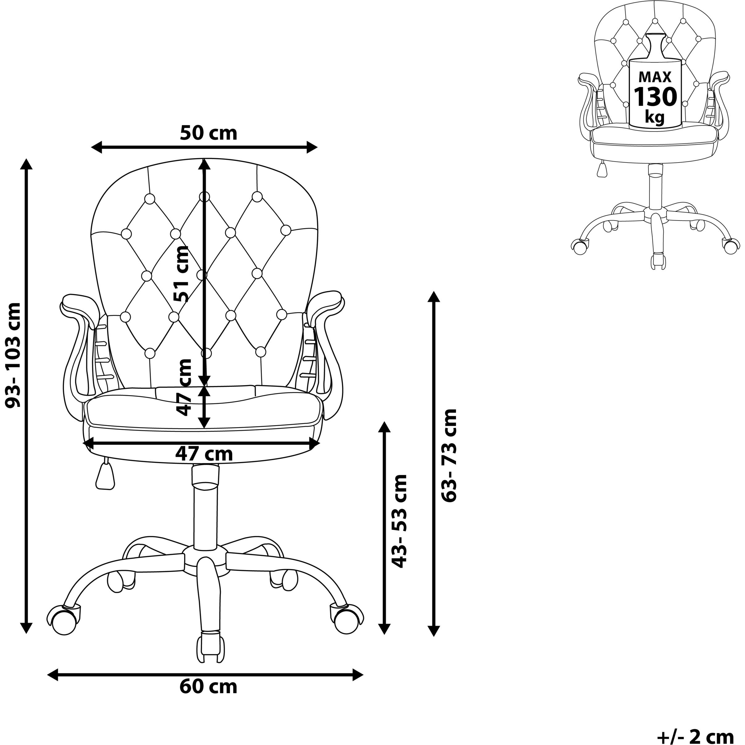 Thumbnail - Beliani, Bürostuhl, Princess