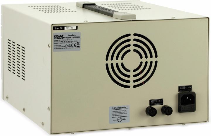 Actual product image QuatPower Power supply LN-3003XIII 2x 0...30V-, 0...3A, 5V-/3A, Ser/Par