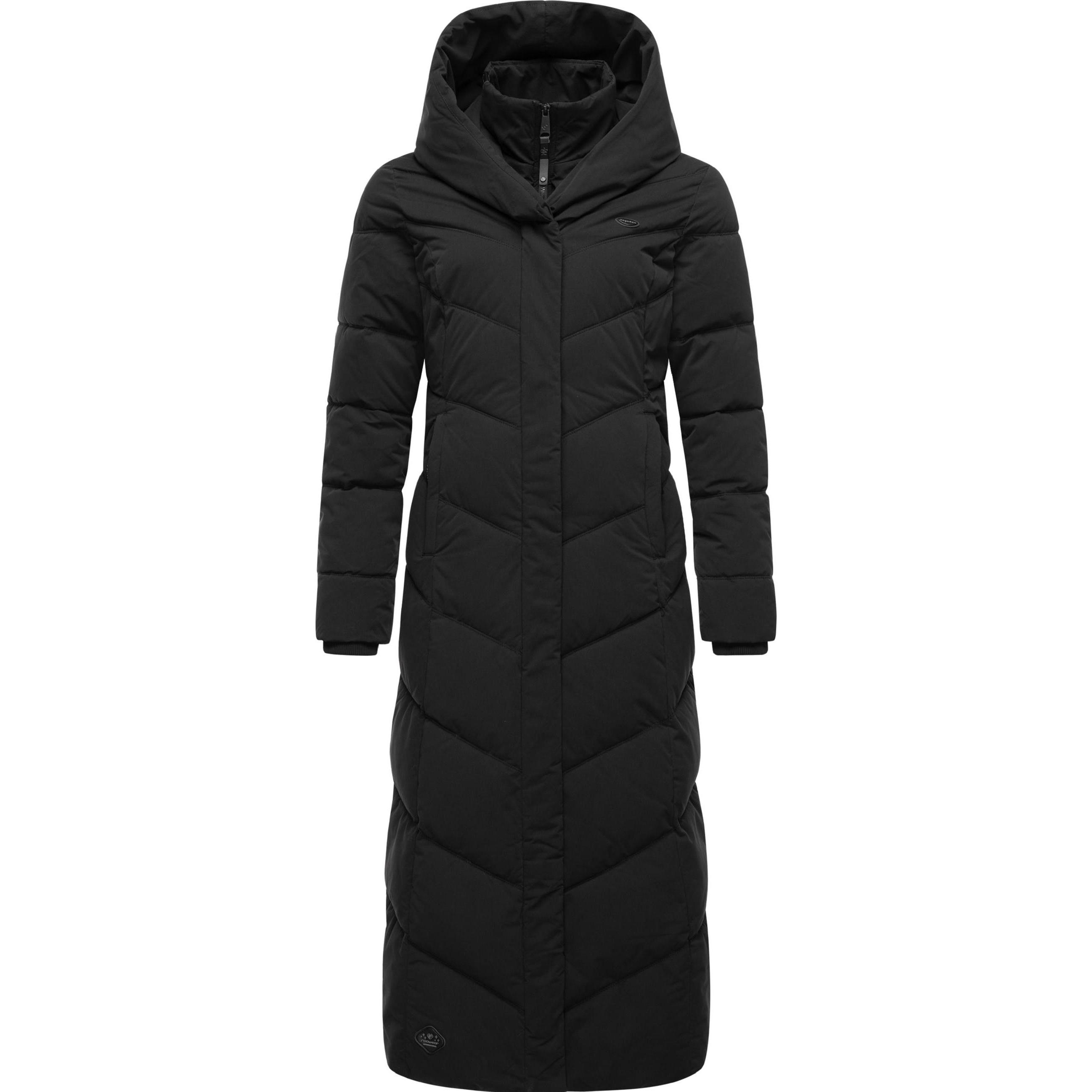 Ragwear, Damen, Jacke, Natalka Extralong (3XL), Schwarz, 3XL