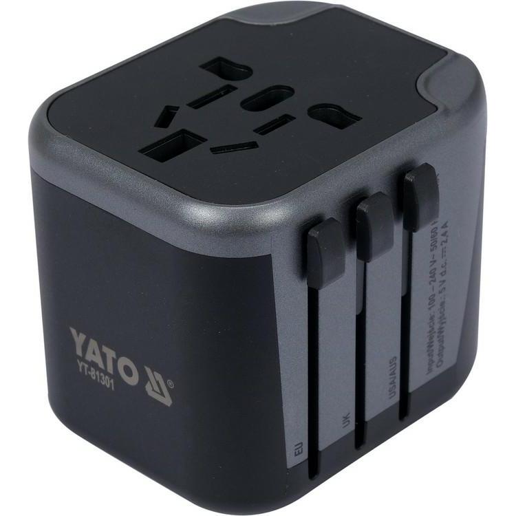 Yato, Reiseadapter, Adapter Podróżny Uniwersalny 2 x USB 12w