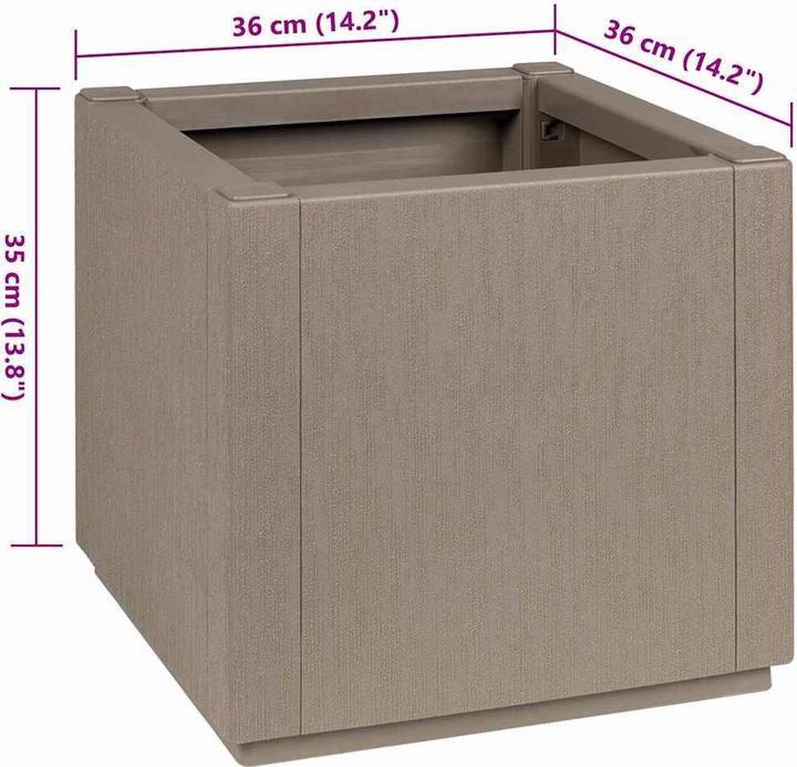 Actual product image vidaXL Garten-Pflanzgefäss (36 x 36 x 35 cm)
