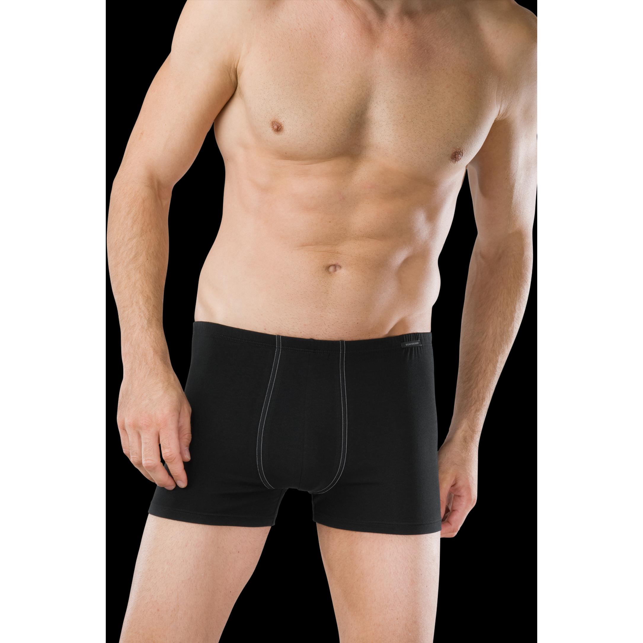 Thumbnail - Schiesser, Herren, Unterhosen, Boxershorts, Schwarz, (7, 2er Pack)