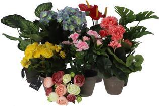 Productafbeelding Mica Kunstbloem Cyclamen Ø 30 H 30 cm roze (30 cm)
