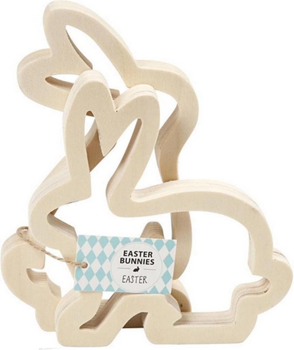 Produktbild Creativ Company Osterhasen Sperrholz (2 x, 4 x 12 x 17 cm)