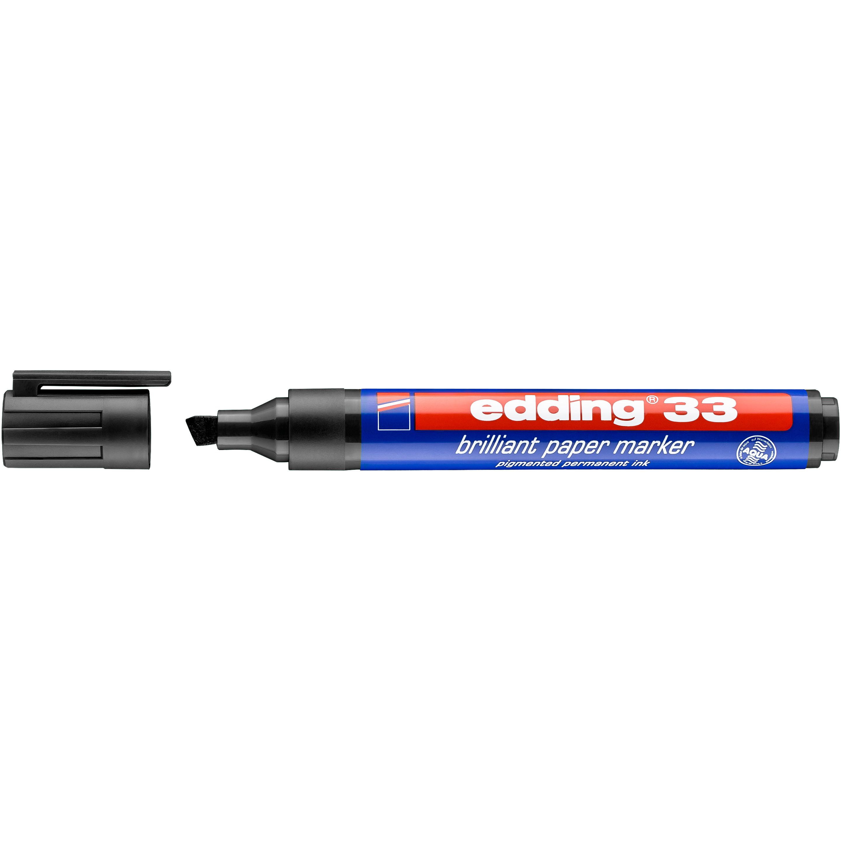 Edding, Marker, Permanent Marker 33 (Schwarz, 1 mm, 1 x)
