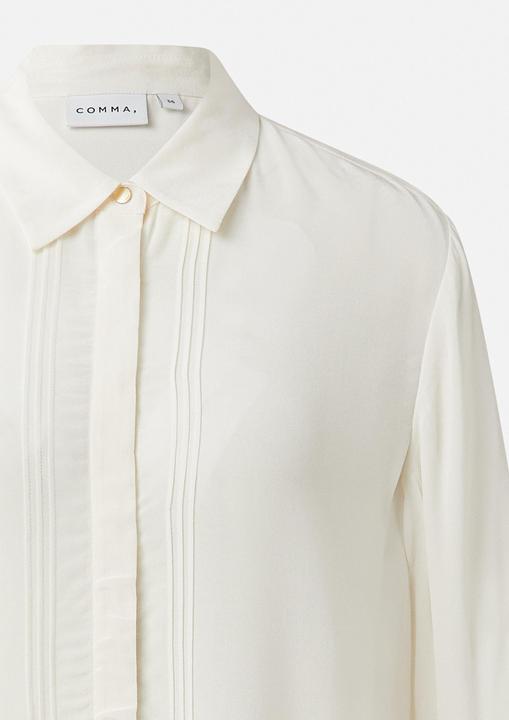 Immagine prodotto Comma Bluse Elegante Viskose-Bluse mit Biesen und verdeckter Knopfleiste (42)
