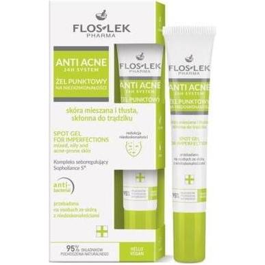 Floslek, Lozione corpo, Gel Anti Acne 24h System Spot per Imperfezioni 20ml (20 ml)