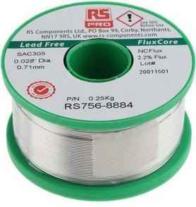 Produktbild Rs Pro Lot bleifrei Sn-Ag-Cu 0,7mm 250gr