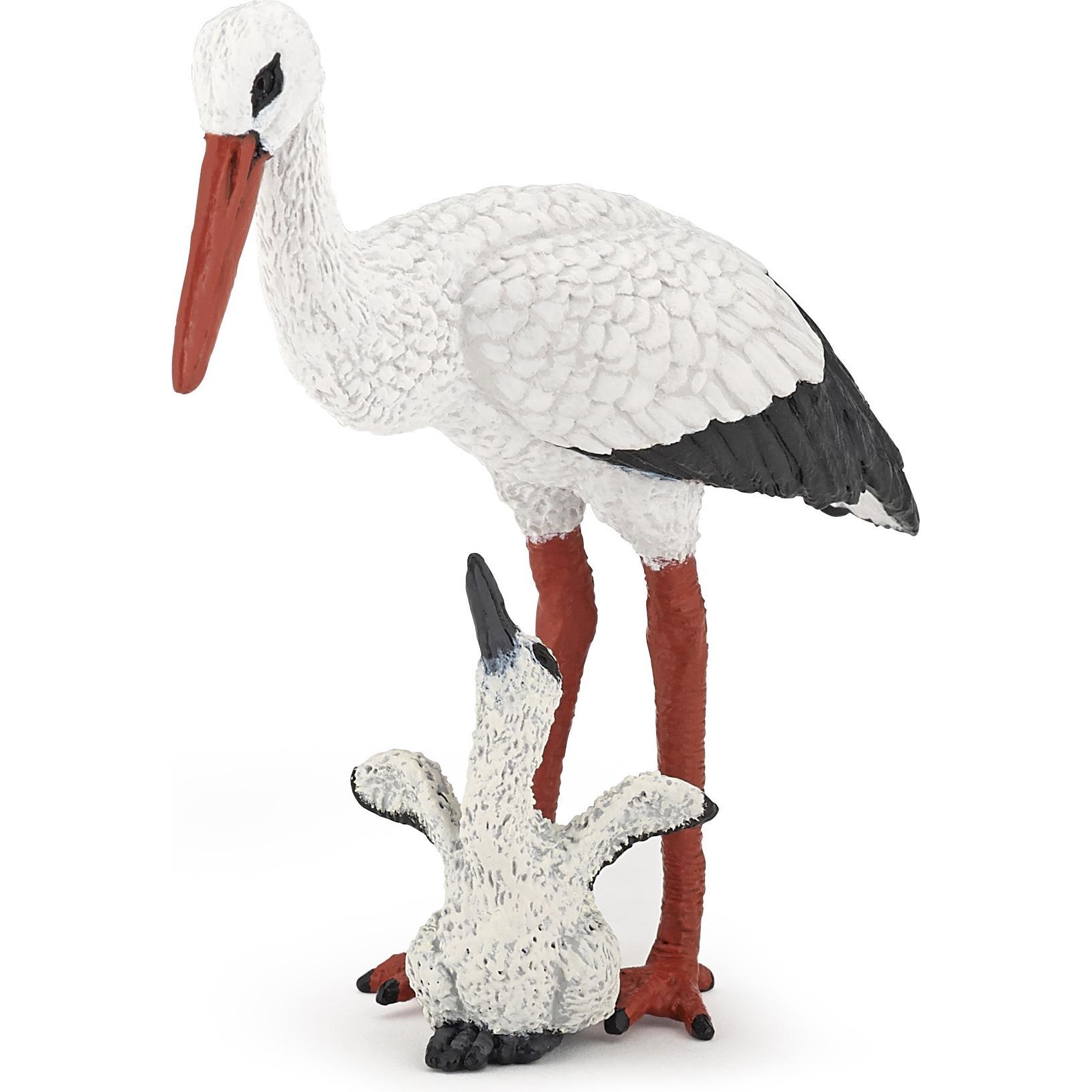 Papo Storch mit Storchjunges