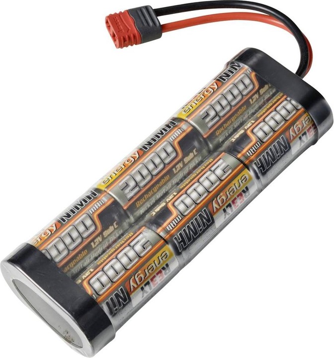Reely Modellbau-Akkupack (NiMh) 7.2 V 2000 mAh Zellen-Zahl: 6 Stick T-Stecksyst (7.20 V, 2000 mAh)