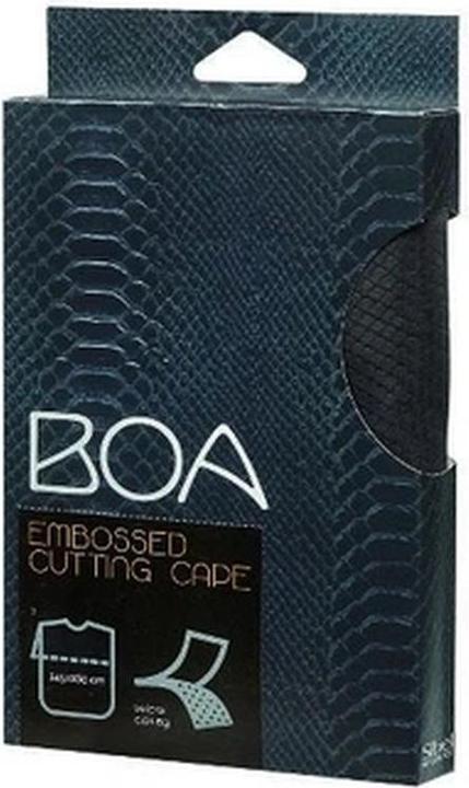 Sibel Boa Cape A/ Relief In Black With Velcro Closure (1 Stk.)
