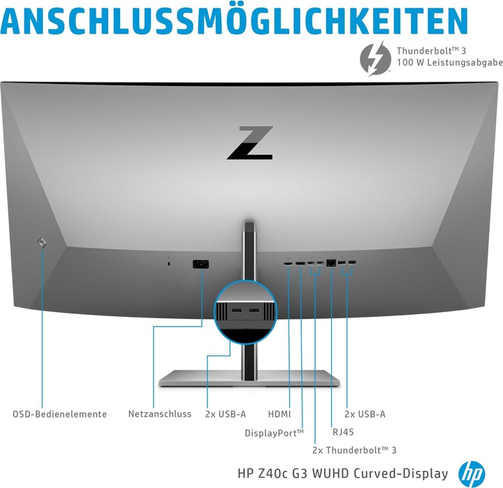 Productafbeelding HP Z40c G3 (5120 x 2160 pixels, 39.70")