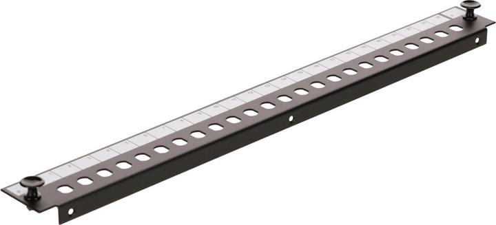 Danicom Frontplatte ST 24-Port schwarz, geeignet für universelle Glasfaserablage