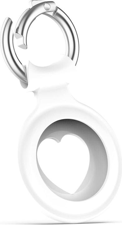 Produktbild Screenguard Apple Airtag Liquid Silikon Heart Case mit Anhänger