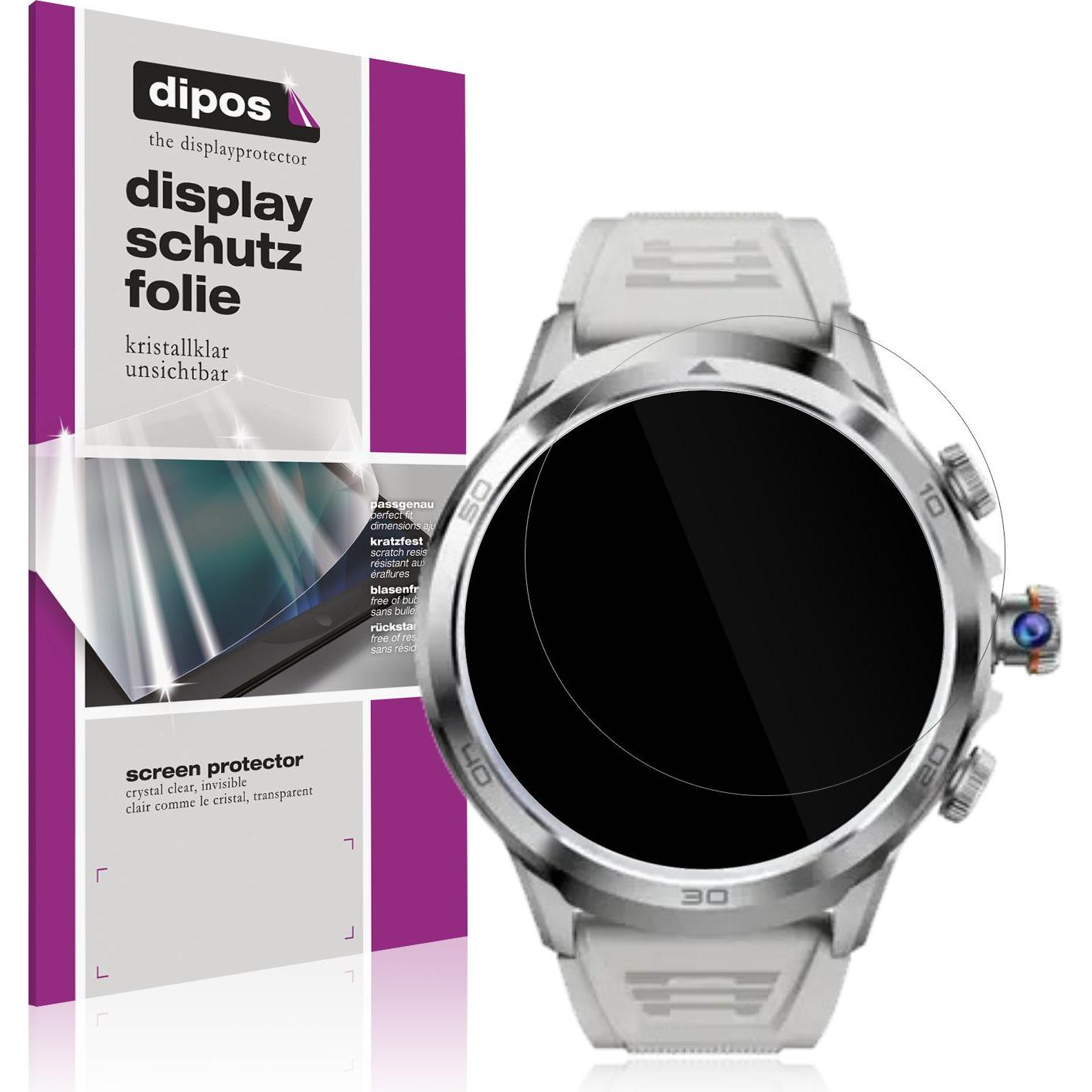 Dipos Schutzfolie Klar für Rogbid R2 1.8 Zoll, Smartwatch Schutzfolie, Transparent
