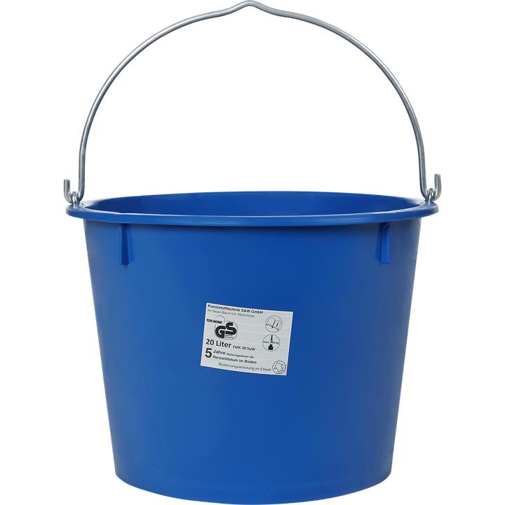 Produktbild HP Autozubehör Baueimer 20 l schwer blau Spezialkunststoff