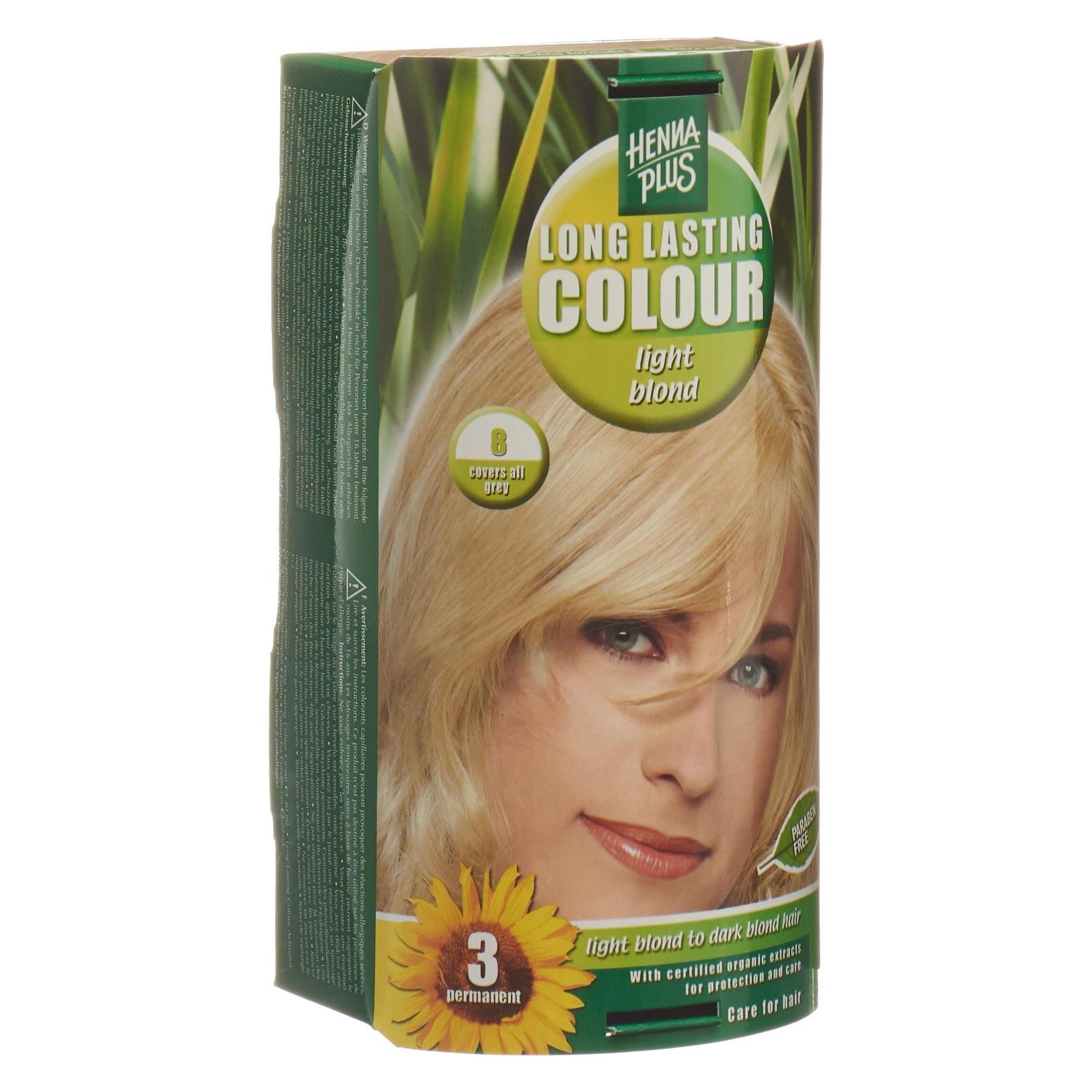 Hennaplus, Haarkleur, Langdurige Kleur (8 Licht Blond)