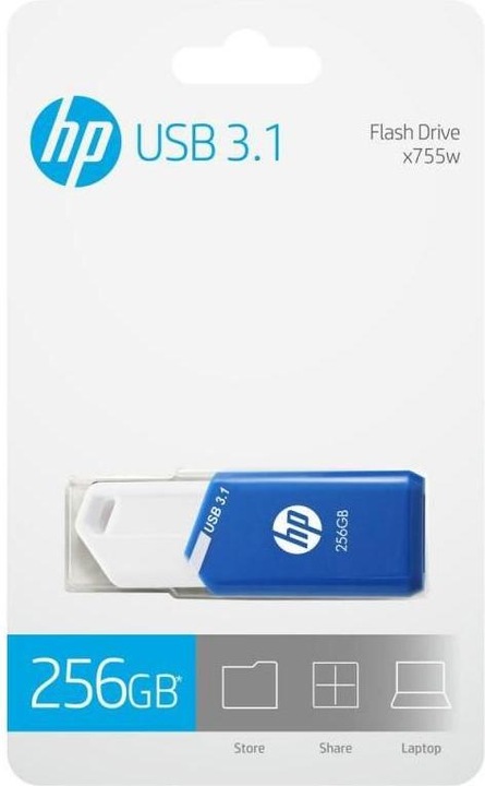 Image du produit HP Clé USB 3.1 x755w 256 GB (256 Go, USB-A, USB 3.1)