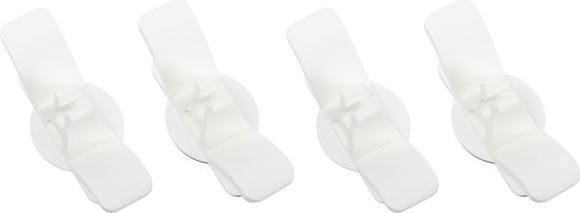 Dutzo Cord Organizer - Hook - 4 pack - Hvid