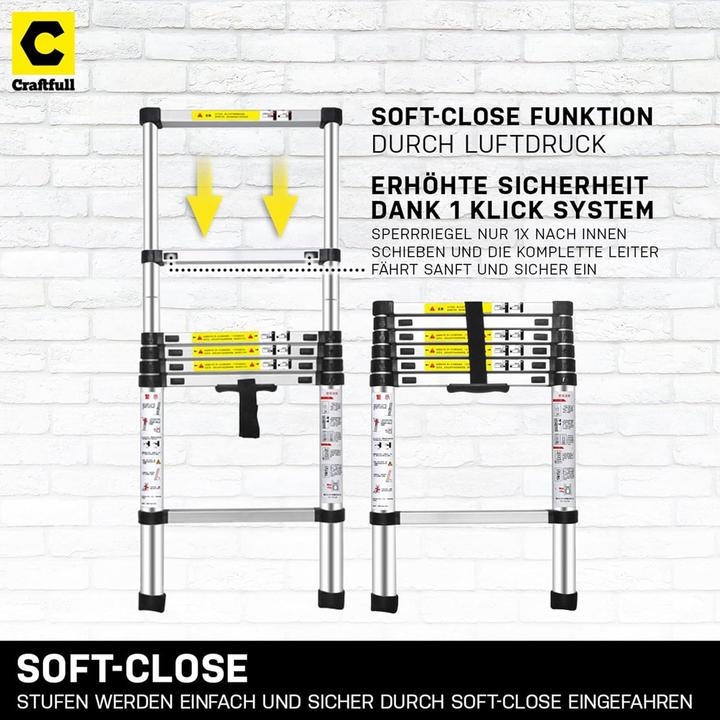 Produktbild Craftfull Teleskopleiter CF-101B (Teleskopleiter)