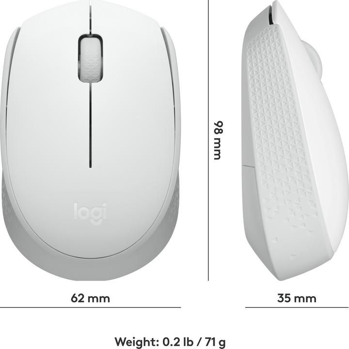Productafbeelding Logitech M171 Draadloze Muis - Gebroken Wit (Draadloze)