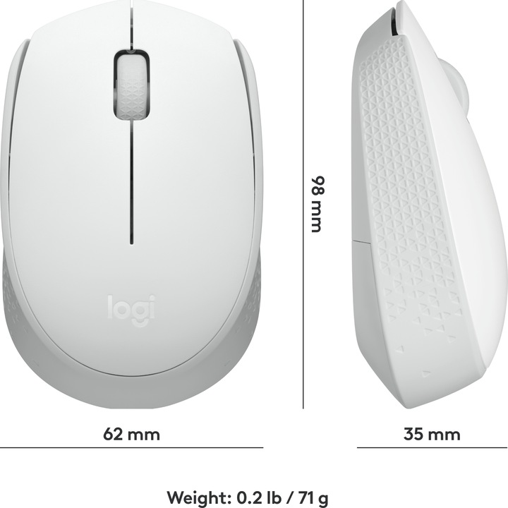 Productafbeelding Logitech M171 Draadloze Muis - Gebroken Wit (Draadloze)