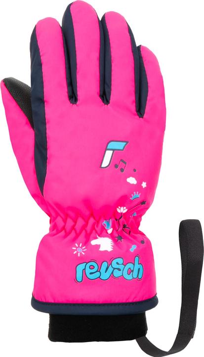 Vestito blu, Guanto rosa