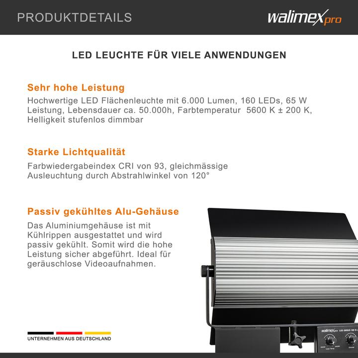 Actual product image Walimex pro per LED Sirius 160 (Studio light)