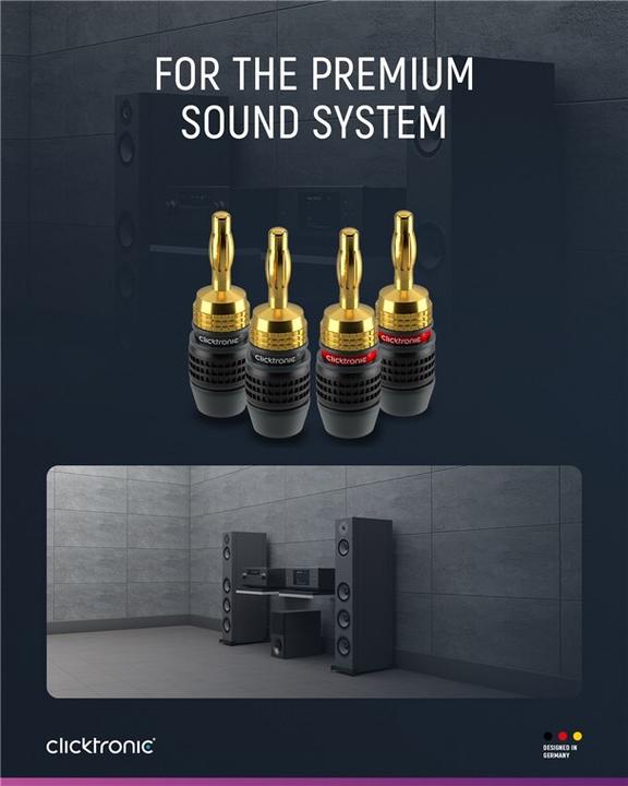 Actual product image clicktronic Banana plug SimpleLock